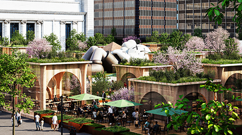 YURAKUCHO PARK鳥瞰パースイメージ